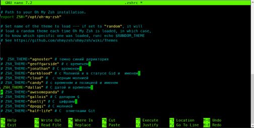 zsh и oh my zsh